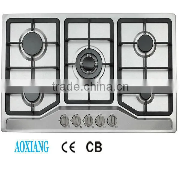 Built-in Tempered Glass Kitchen 5 Burner Gas Cooking Range / Gas Hob/ Gas Cooker D925Y