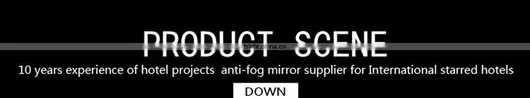 PET demist pad for bathroom mirrors