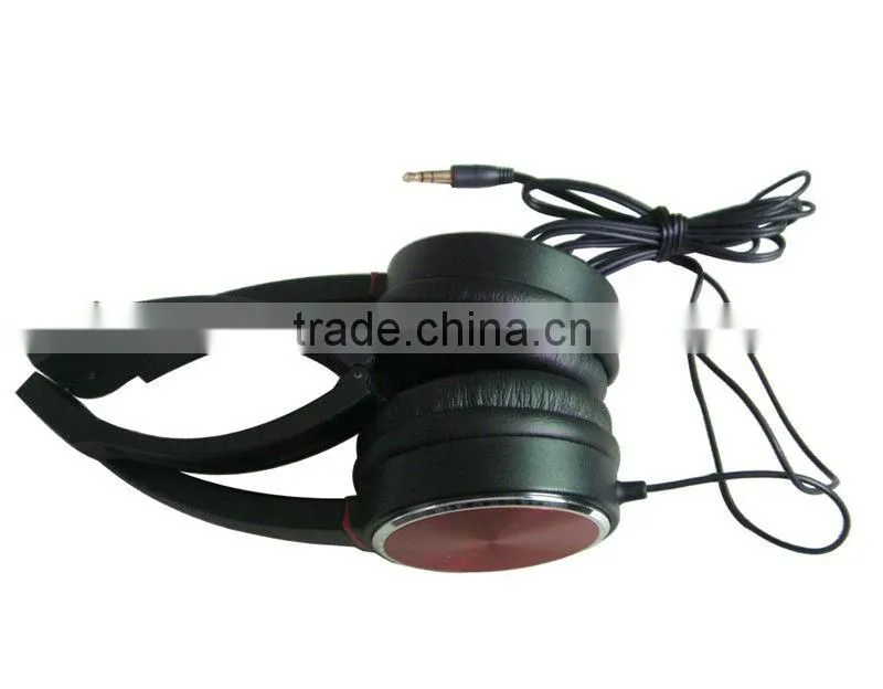 Wired foldable slim computer headset with mic from shenzhen