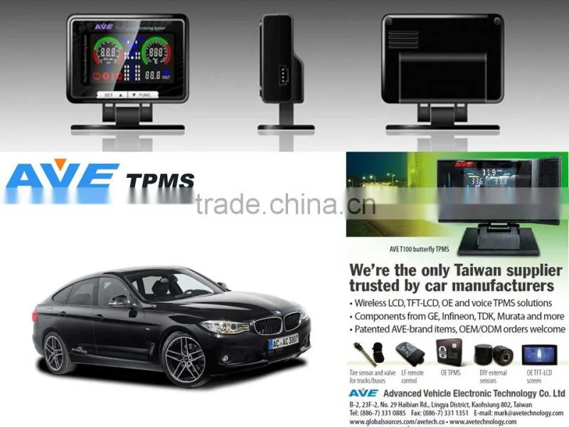 Quality Product Car Accessary AVE T100-SERIES Tire Pressure Mnitoring System TPMS for BMW F34