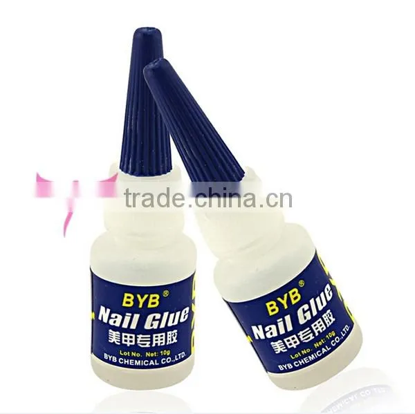 BYB Brand nail glue,artificial nail glue,nail rhinestone glue