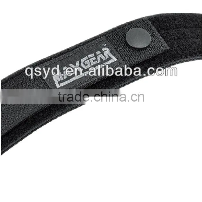 Custom Lable Black Security Tactical Hook&Loop Military Belt