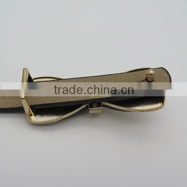 New fashion mirror belt with bow tie for women