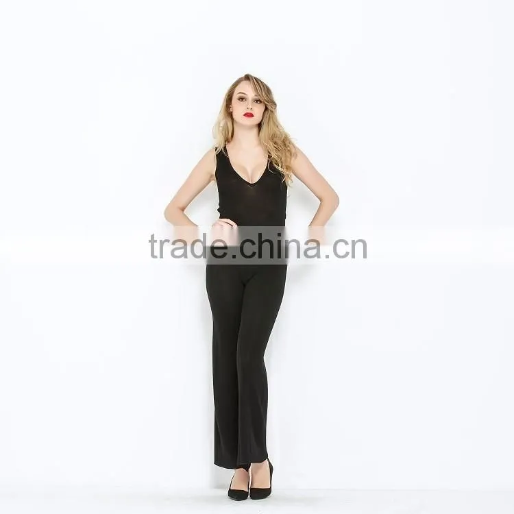 Ladies black jumpsuit for women 2016