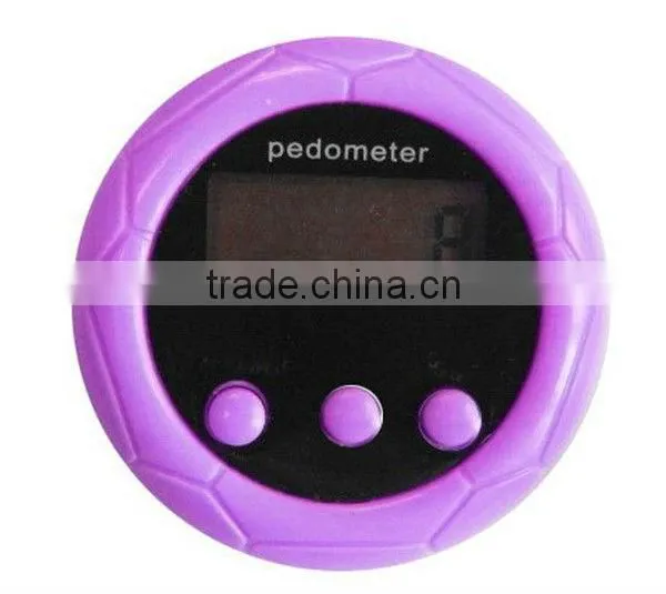 2D Digital Multifunctional Football Shape Pedometer with Time Function