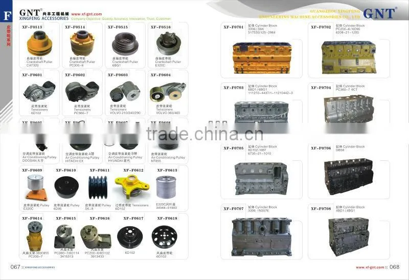PC200/220-6/7 6D102 Belt Tensioner 6731-61-4510 3194086 for excavator