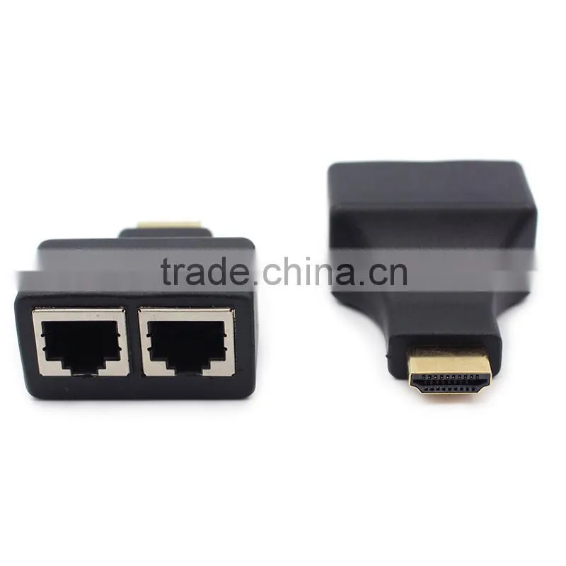 30 Meters Distance HDMI Extender Over Two Cat5/5e/6 Cable no need power
