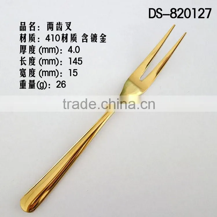Best sale gold plated 410 material with cloth wheel light cutlery set