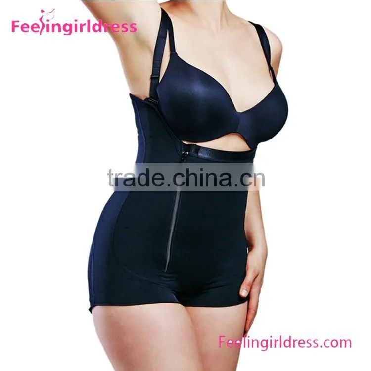 Hot Selling Black Side Zipper Plus Size Cheap Seamless Women Shapewear