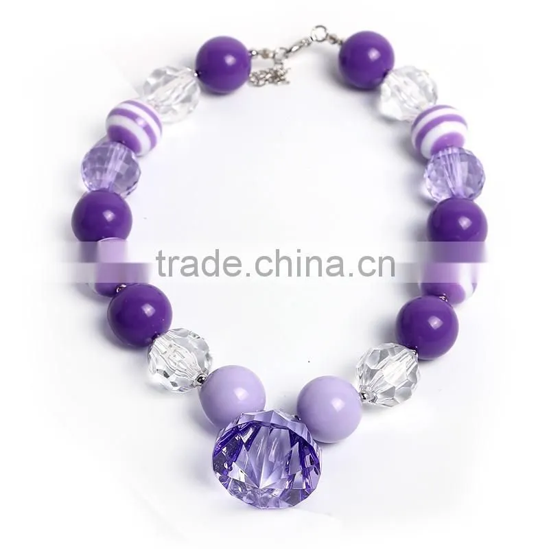 wholesale cheap necklaces for baby girls baby purple fashion necklace