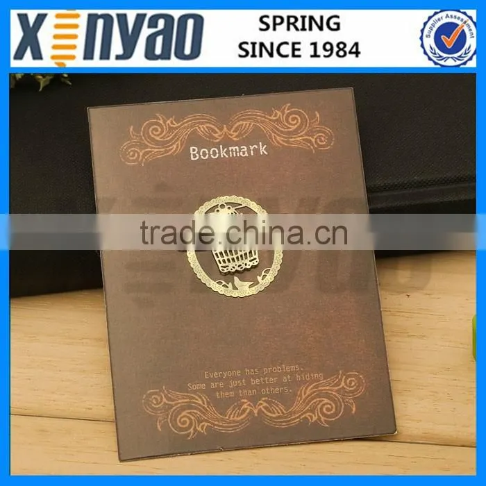 Hollow out different shaped korean bookmark