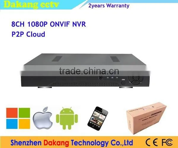 Low Cost CCTV H.264 8CH 1080P Standalone DVR , cms free software,dvr h 264 NVR