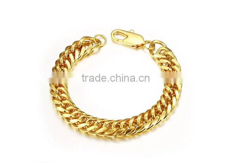 Jaipur Gold Jewellery Designs Plated Gold Stainless Steel Bracelet