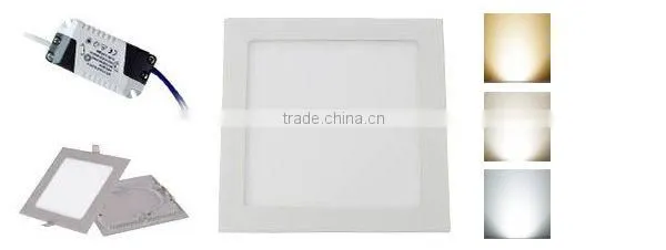 Ce rohs top quality 3w 9w 12w 15w 18w 24w 6w Square led panel lamp