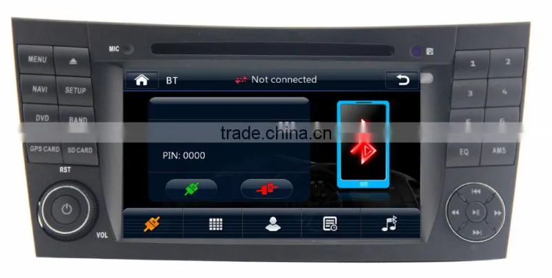 car dvd car radio for BENZ W211 with Rear View Camera GPS BT IPOD TV Radio RDS
