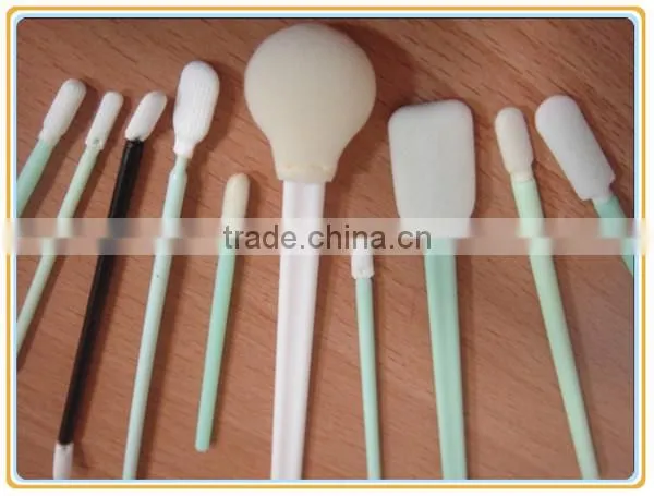 Cleanroom plastic handle microfiber industrial use swab