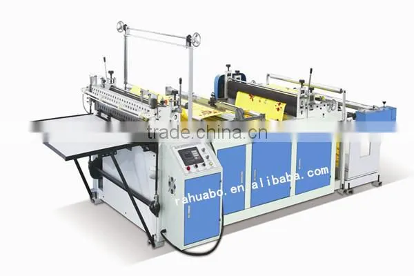 Handmade bag making machine cutting nonwoven from HUABO MACHINERY