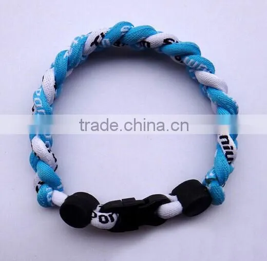Braided sports bracelets