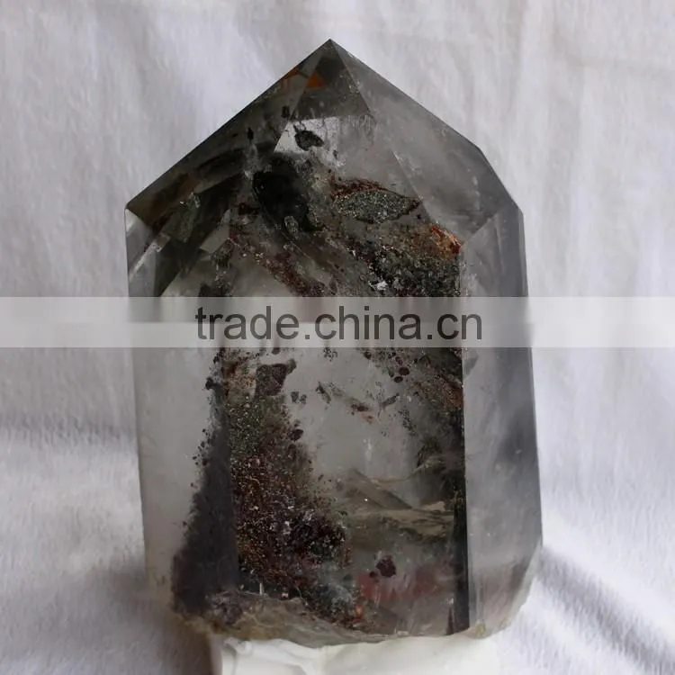 5.4kg Natural Rock Green Phantom Crystal Point Chorite Quartz Crystal Wand