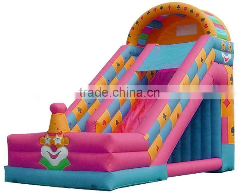 2013 hot sale high quality clown inflatable slide