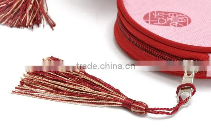 Promotional Round Shape MINI Canvas Bags with Company Logo