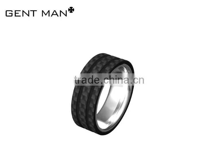 Fashion 8mm Titanium Rings Wedding Band carbon fiber titanium ring gay engagement rings