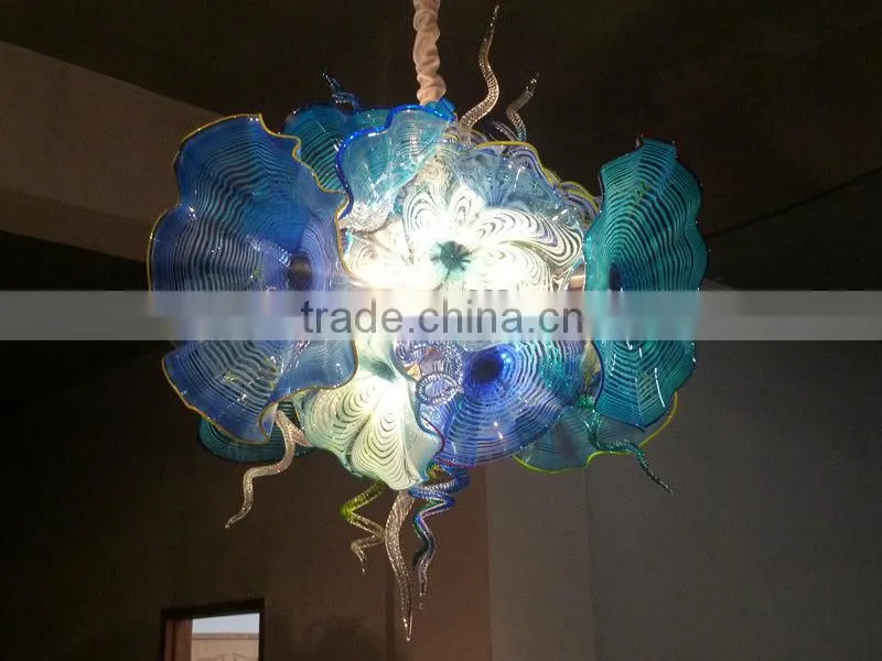 hand blown glass chandelier decoration Modern glass chandelier from famous Chinese glass artist Mr Ou LianHua