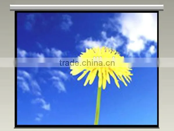Best price steel case motorized projector screen with matte white for Business meeting and class room