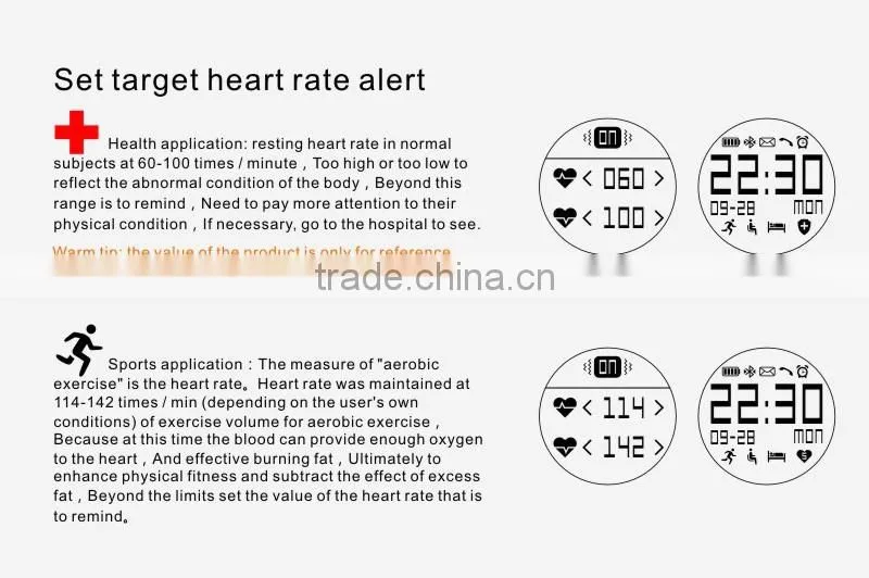 2016 Newest F68 Smartband Band sport bracelet Wristband Fitness Tracker Bluetooth Smart Watch for Iphone phones