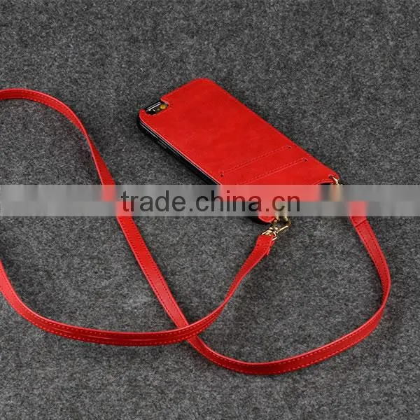 C&T Shoulder Strap back cover leather case for oppo neo 5