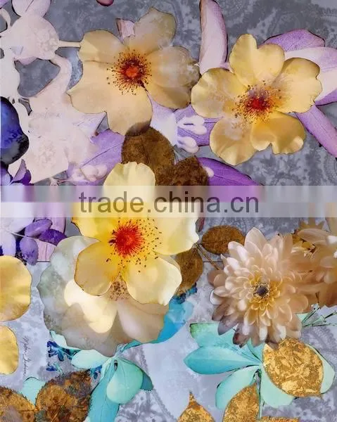 Retro flower decorative painting on canvas