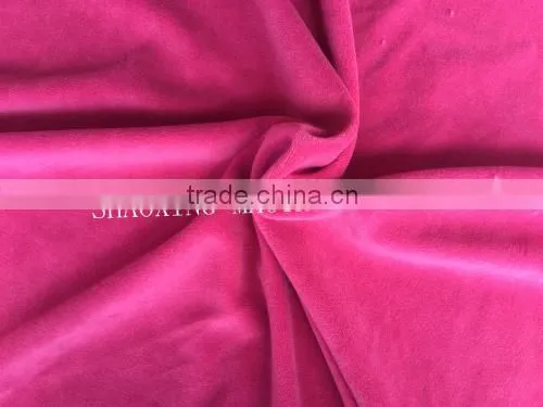2015 new design 100%polyester imitation cotton velure fabric for sport wear, pillows, toys and so on