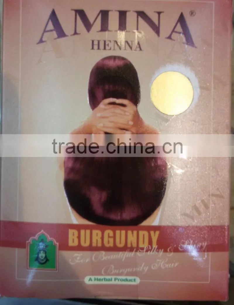 Instant Burgundy Henna Hair Dye