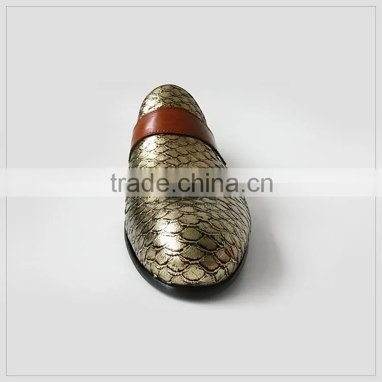 2016 Men Genuine Leather Shoe Arrival Animal Leather Shoe Collections