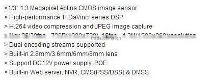 2015 original Dahua DH-IPC-HDB4300C 3 Megapixel POE ONVIF2.0 HD IP CCTV Mini Dome network camera