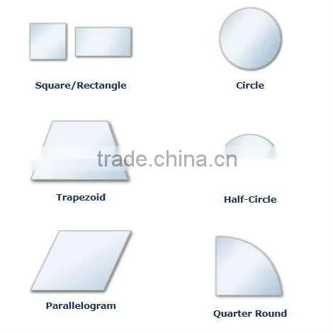 4.0mm Customized Shaped Glass