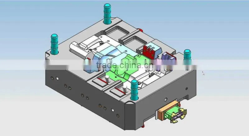 Plastic automobile car front fog lamp parts injection mould.Customize plastic injection mold