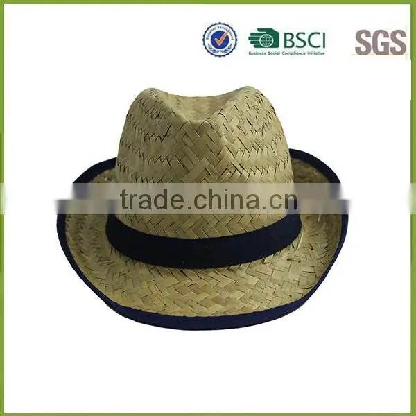Yellowish brown straw hat blank crochet straw hat