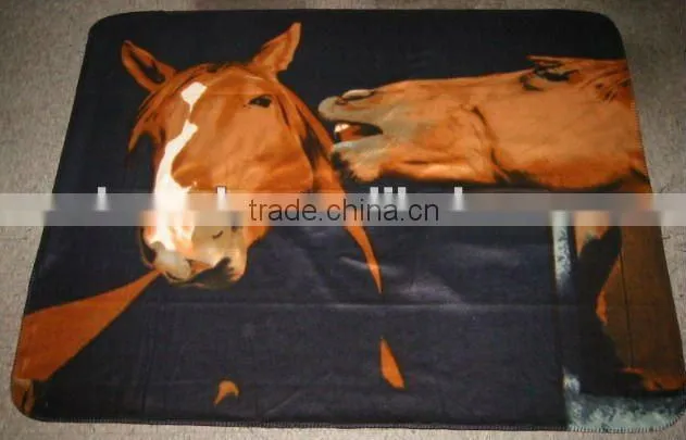 for home or picnic use, animal design printed fleece blanket