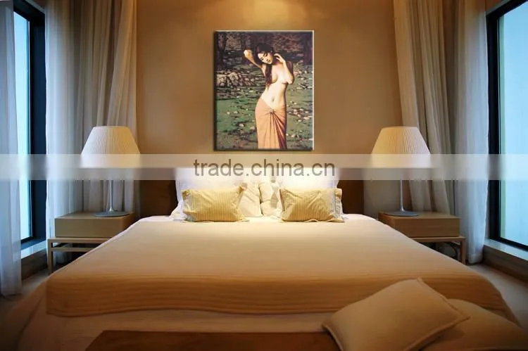 Chinese beautiful sexy nude watercolor painting