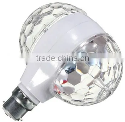 360 degree double side 6w rgb rotating stage light led