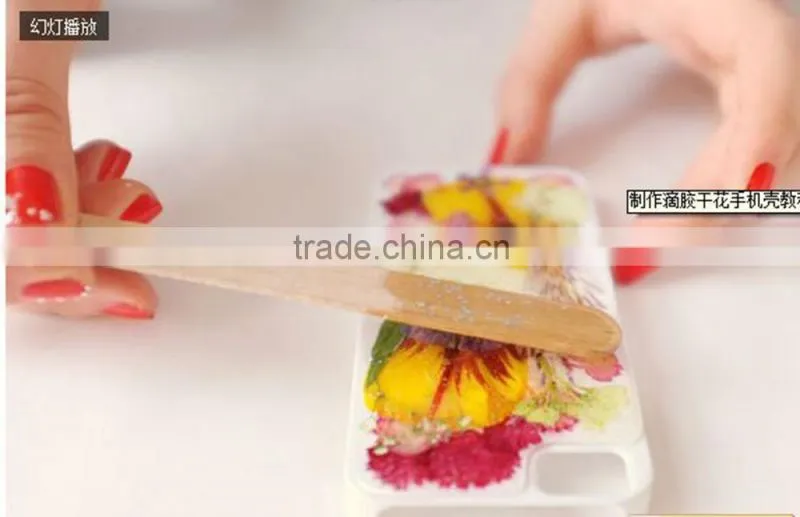 Durable /Bubble free Epoxy Resin for Doming on Phone Case with Dry/Artificial flowers