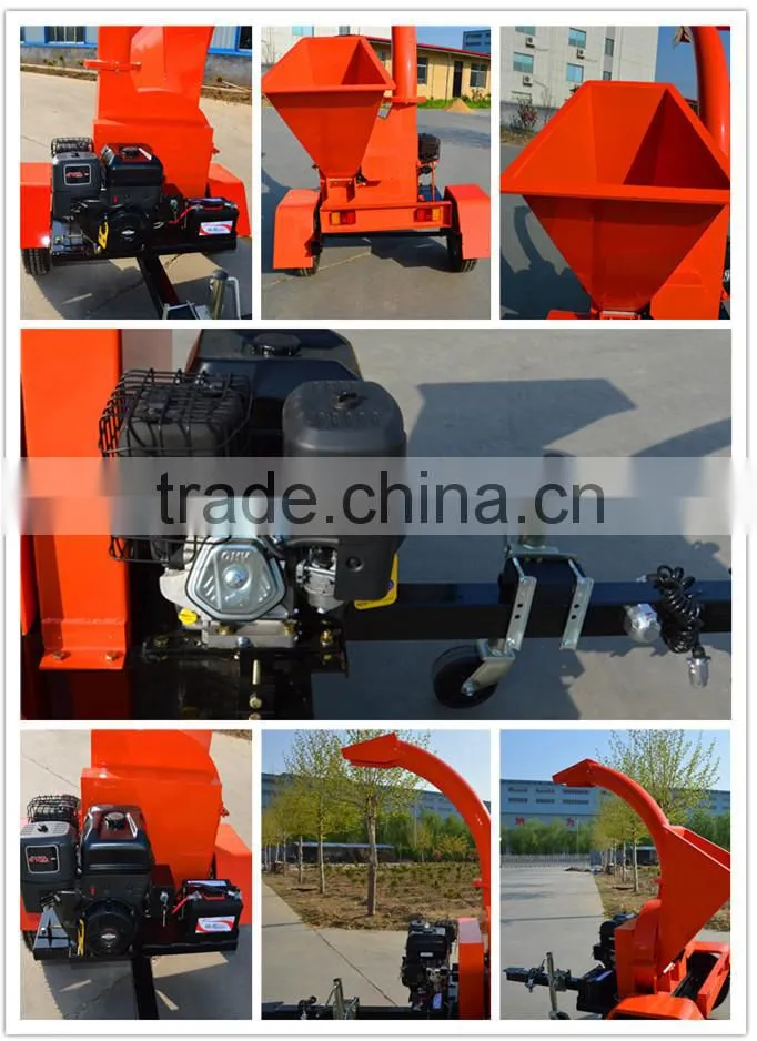 TC4 China supplier 13hp Diesel Wood Chipper shredder machine