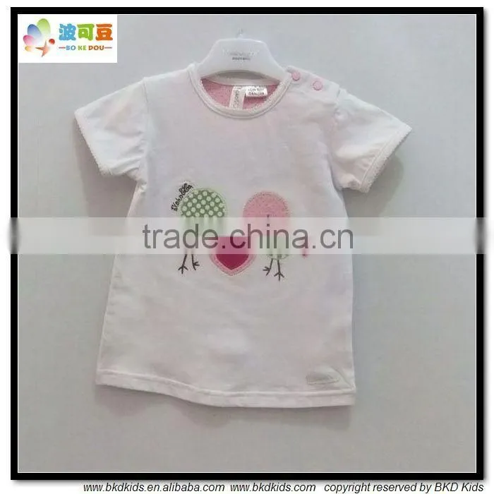 BKD 100% cotton baby plain t-shirt clothes
