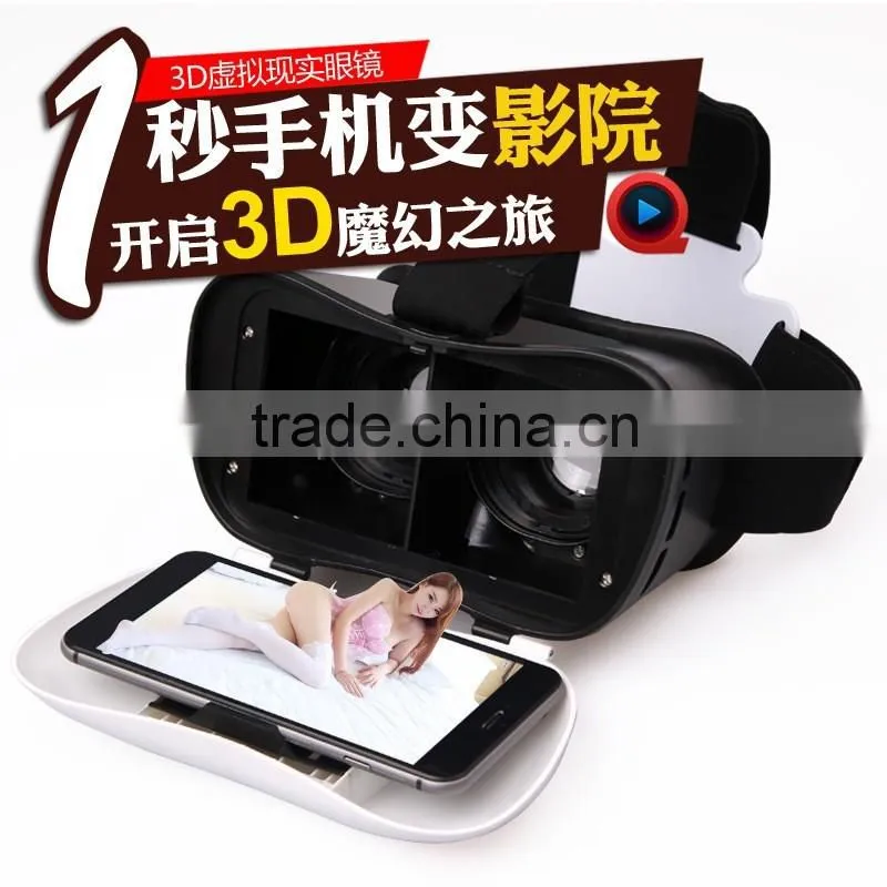 2016 New Arrival VR Box For Android and ios smart phones 3D glasses cardboard VR