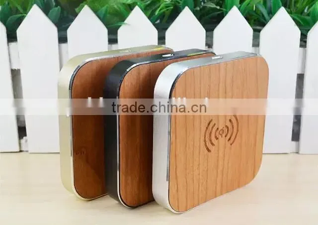 100% eco-friendly and high quality wooden wireless charger wood qi wireless charger pad
