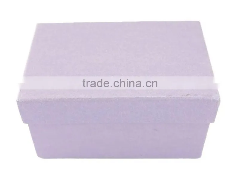 Good quality Fashion watch box long purple box pillow inner 13.8*8.8*7.8cm jewelry paper box