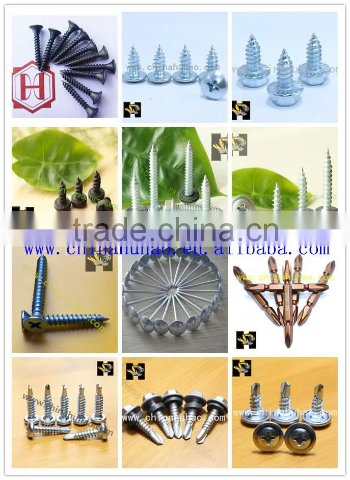 slivery hex head self tapping screw with collar C1022