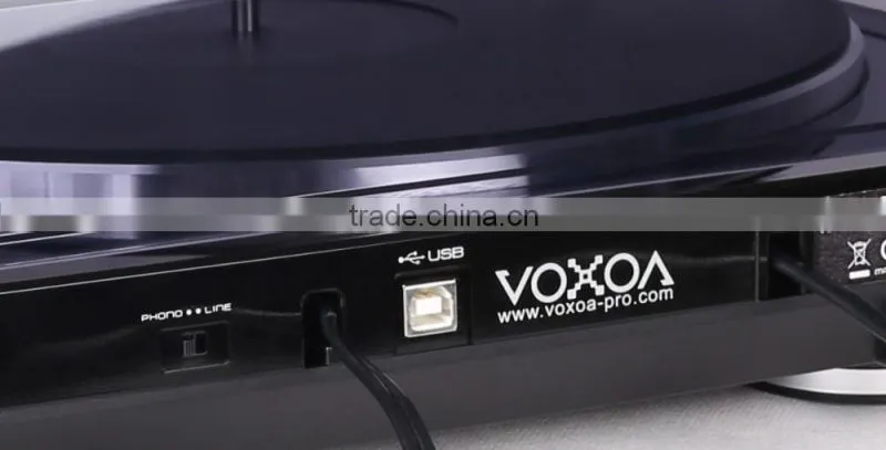 VOXOA T50 Full Auto USB Turntable with BUILT-IN RIAA amplifier circuit and PHONE/LINE switch