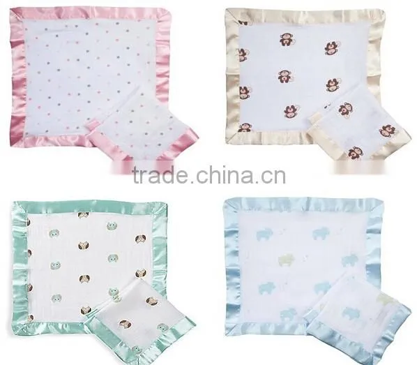 Pink Style and Girl Pattern Muslin Comforter Blanket
